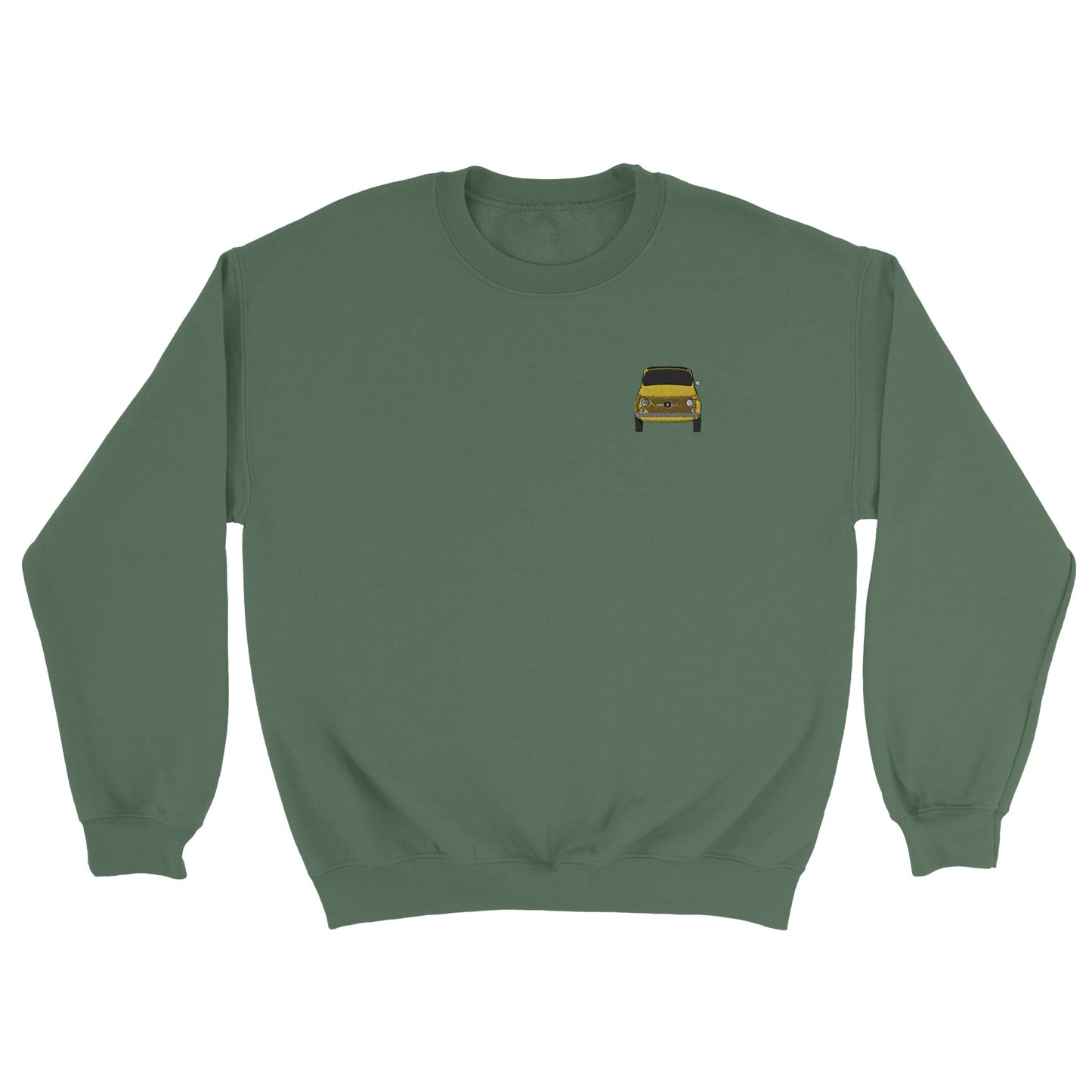 Sweat Fiat 500 Brodé CoPilote Collection – vue couleur