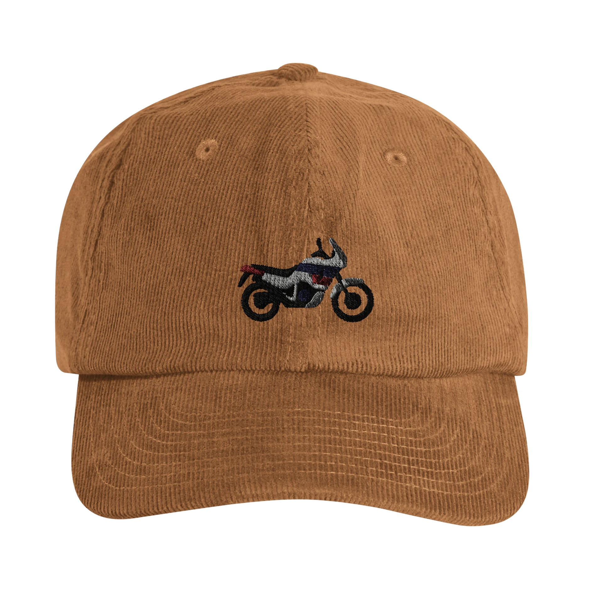 Casquette Africa Twin brodée en velours côtelé - vue de face