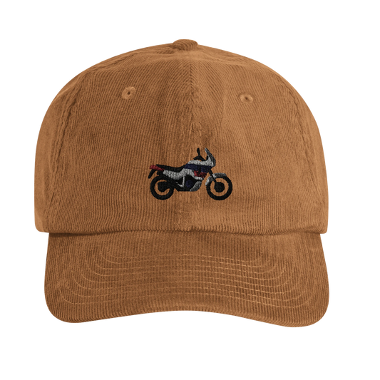 Casquette Africa Twin brodée en velours côtelé - vue de face