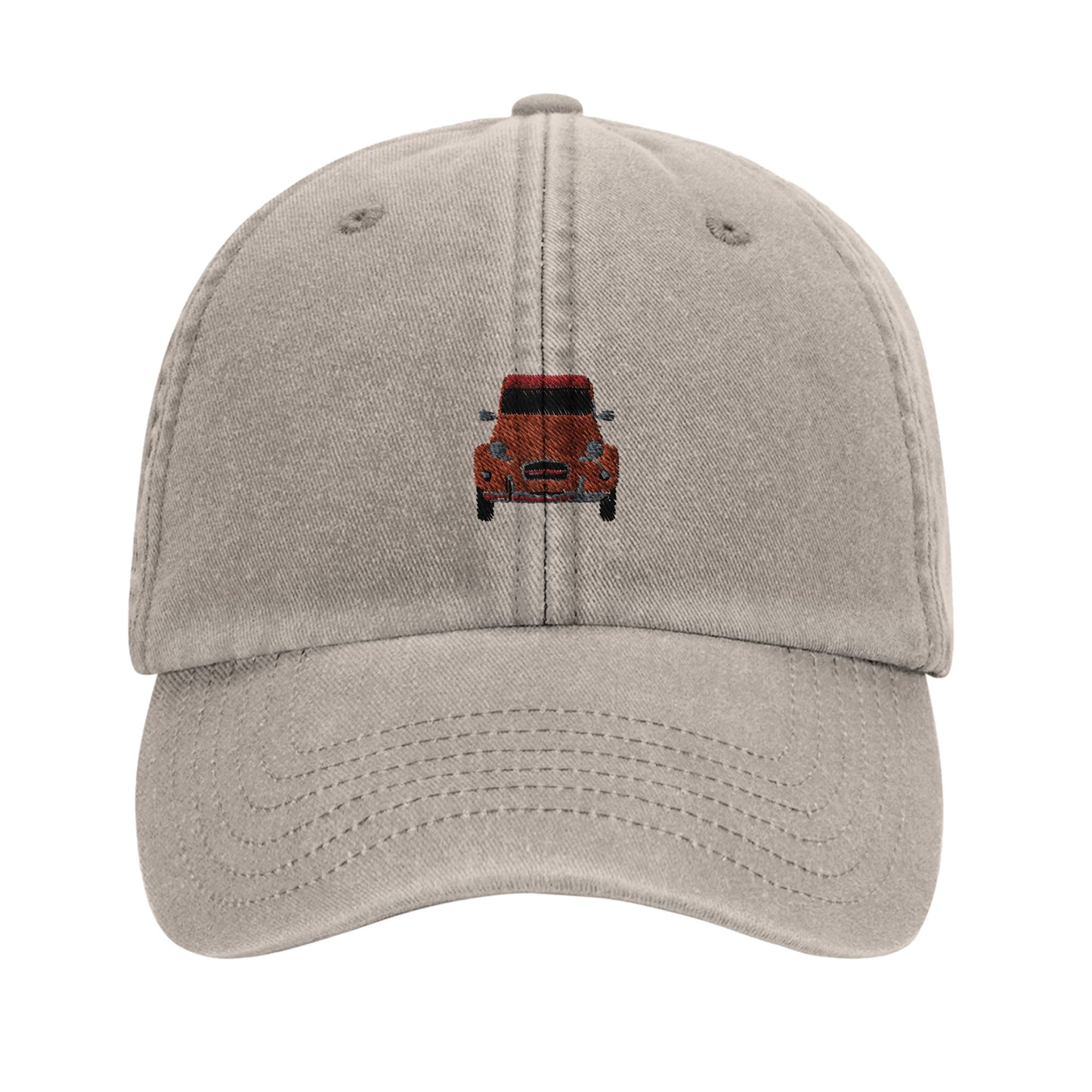 Casquette brodée Citroën 2CV – accessoire inspiré d’une voiture de collection française