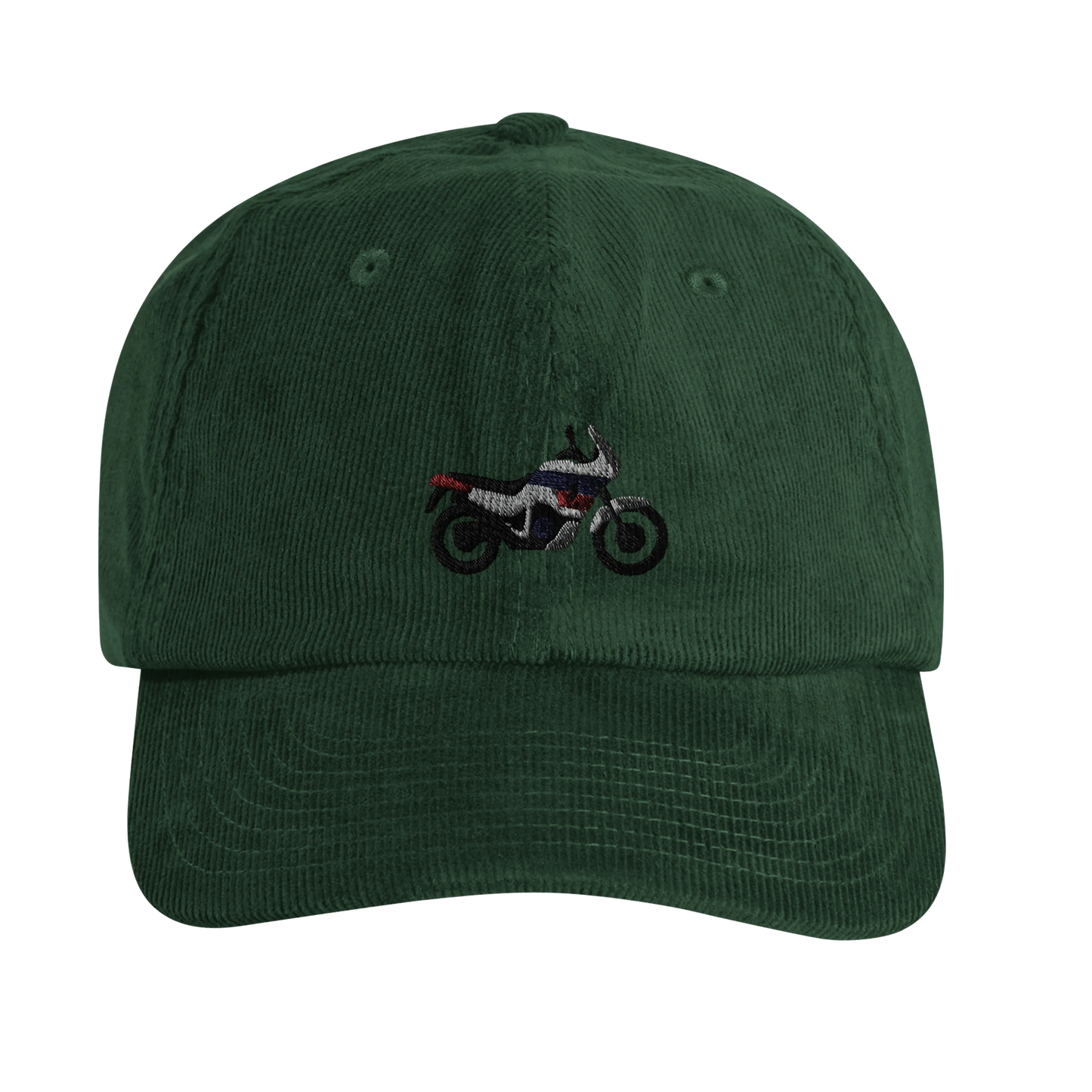 Casquette Africa Twin brodée velours côtelé - vue de profil