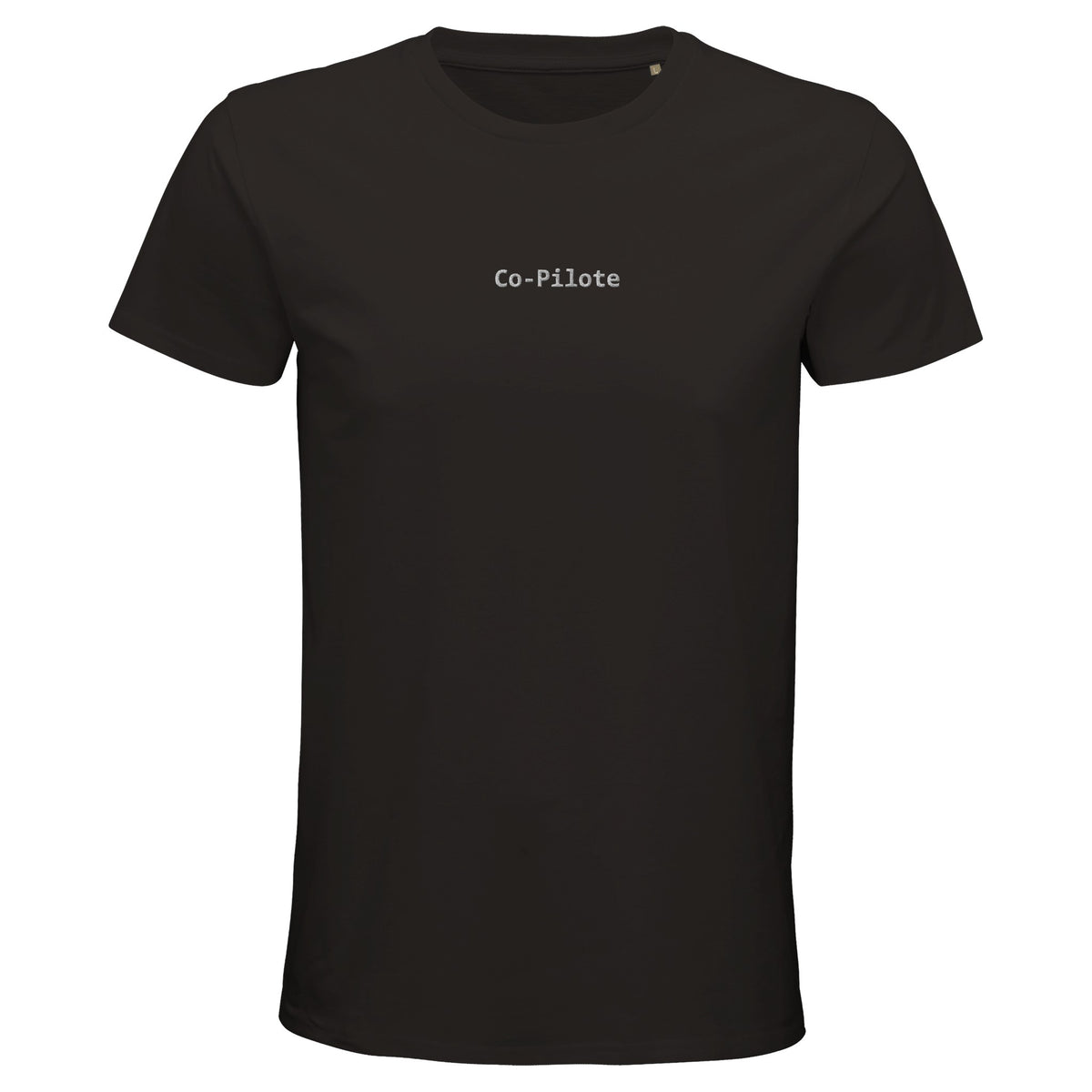T-Shirt Co-Pilote CoPilote Collection – vue détail broderie